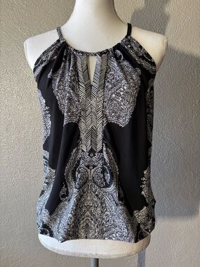 Inc Concepts Y2K Small Paisley Halter Tank Top Whimsygoth